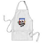 This adorable little panda loves to get out on the court and hits some balls. Panda plays in front of a large flag of Canada. This is a great design for anyone who loves to play tennis, watch tennis or just loves cute pandas.