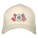Canada - US- Monogram Hat embroidered hats by CanadianGear Canada - US- Monogram Hat embroidered hats