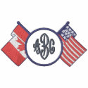 Canada - US - Monogram Shirt embroidered shirts by CanadianGear Canada - US - Monogram Shirt embroidered shirts
