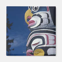Canada, Vancouver, Stanley Park, totem pole, Refrigerator Magnets