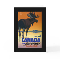 Canada Vintage Travel Poster on Cards, Postcards