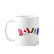Canada & Yukon Territory Flag Tiles mugs by Vexillophile Canada & Yukon Territory Flag Tiles mugs