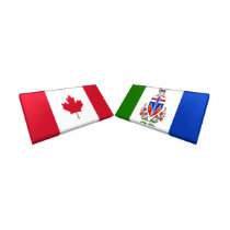 Canada & Yukon Territory Flag Tiles t-shirts