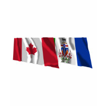 Canada & Yukon Territory Waving Flags t-shirts
