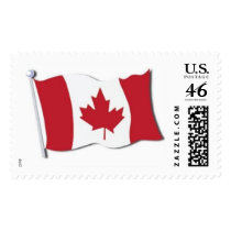 Canadaian Flag on US Postage postage by unscenephnomenon Canadaian Flag on US Postage postage
