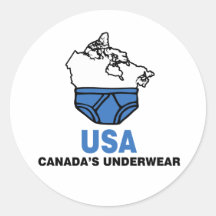 Canada's Underwear Stickers