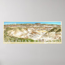Canadian Badlands Drumheller Photo Panorama Poster