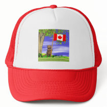 Canadian Beaver and Flag hats by canadianpeer Canadian Beaver and Flag hats