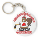 Canadian Beaver Keychain