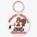 Canadian Beaver Keychain