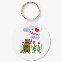 Canadian Beaver Loves Alberta keychains by canadianpeer Canadian Beaver Loves Alberta keychains
