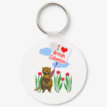 Canadian Beaver Loves British Columbia keychains by canadianpeer Canadian Beaver Loves British Columbia keychains