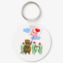 Canadian Beaver Loves Nova Scotia keychains by canadianpeer Canadian Beaver Loves Nova Scotia keychains
