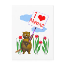 Canadian Beaver Loves Nunavut postcards by canadianpeer Canadian Beaver Loves Nunavut postcards