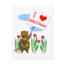Canadian Beaver Loves Saskatchewan - Postcard