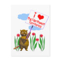 Canadian Beaver Loves the Northwest Territories postcard