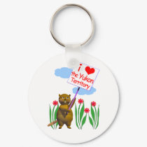 Canadian Beaver Loves the Yukon keychains