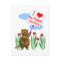 Canadian Beaver Loves the Yukon postcards