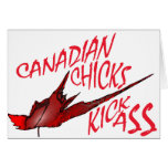 Canadian Chicks Kick Ass Card