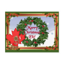 Canadian Christmas postcards by Spice Canadian Christmas postcards