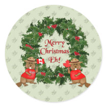 Canadian Christmas stickers