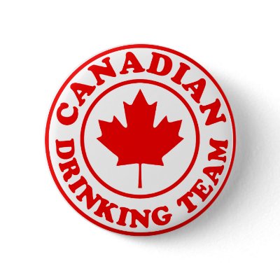 Canadian Drinking Team Buttons by mycanada
