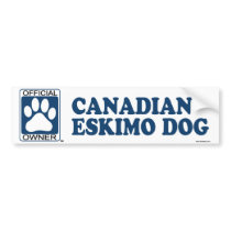 Canadian Eskimo Dog Blue bumper stickers by GenuineDogOwner Canadian Eskimo Dog Blue bumper stickers