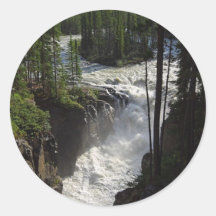 Canadian Falls Round Sticker