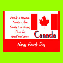 Canadian Family Day posters