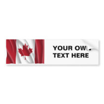 CANADIAN FLAG BUMPER STICKER
