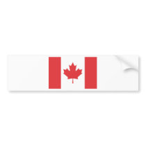 Canadian Flag Bumper Sticker