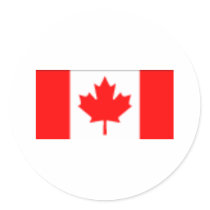 Canadian Flag design stickers