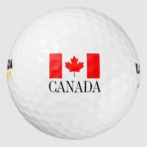 Canadian flag golf ball set Canada pride Zazzle