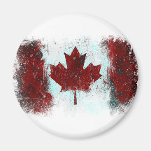 Canadian Flag Graffiti Refrigerator Magnets