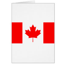Canadian Flag Greeting Cards