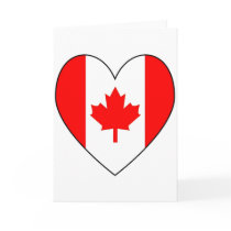 Canadian Flag Heart Valentine cards by ameriyank Canadian Flag Heart Valentine cards