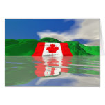 Canadian Flag Land Greeting Cards