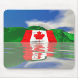 Canadian Flag Land Mouse Pad