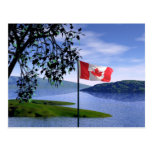 Canadian Flag Land Post Cards