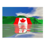 Canadian Flag Land Postcards
