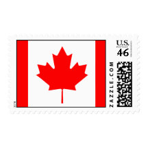 Canadian Flag Postage Stamp