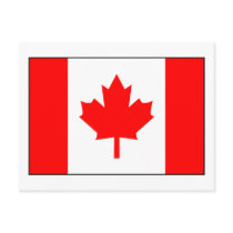 Canadian Flag Post Card