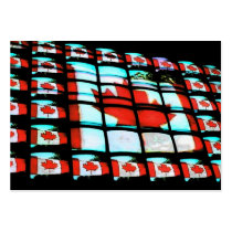 Canadian Flag Profile Card business cards