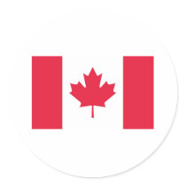 Canadian flag stickers