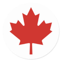 Canadian Flag Stickers by Burton