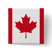 Canadian Flag T-shirts and Apparel buttons