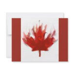 canadian flag with olympic rings invite