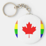 Canadian Gay Pride Key Chains