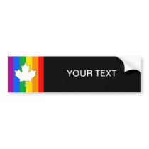 CANADIAN GAY PRIDE MAPLE BUMPER STICKERS