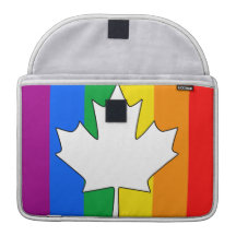 CANADIAN GAY PRIDE MAPLE MacBook PRO SLEEVE